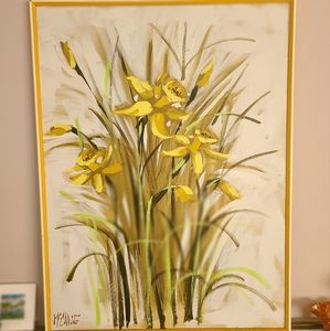 MCM Robert McCaine Daffodils oil on canvas